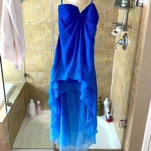 Ombré blue evening dress